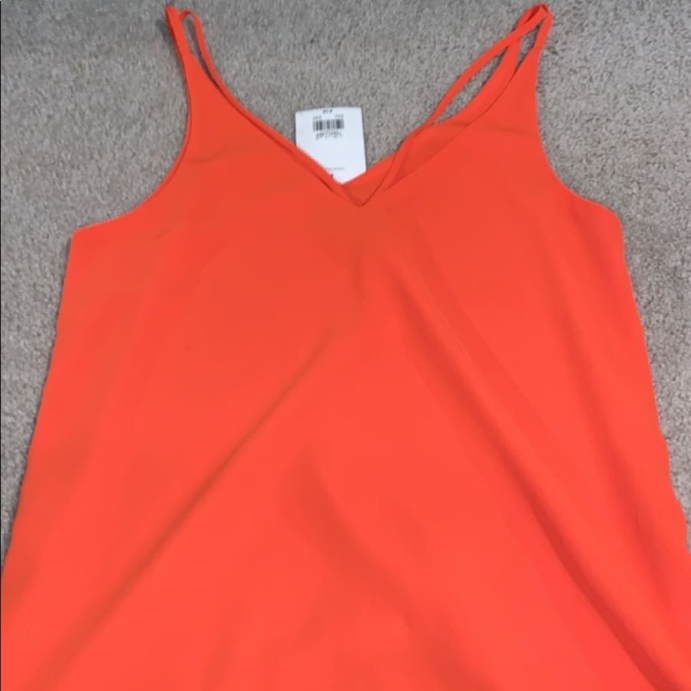 Orange Strappy back tank top blouse